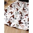 thumbnail image 6 of 6T Little Girls Dress 6T Girls Sleeveless Dress Butterfly Print Little Girls Suspender Dress Black Dress, 6 of 7