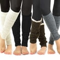 thumbnail image 2 of Calentadores de piernas TeeHee Fashion, bonitos tejidos, 4 pares, para mujer, 2 of 8