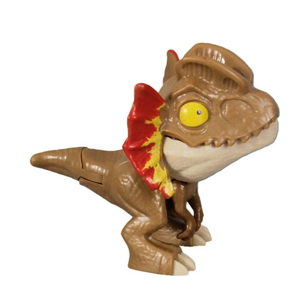 Juguete interactivo de dinosaurio con forma de dedo, ideal para fiestas infantiles o como recuerdo para la familia. Marrón claro