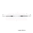 thumbnail image 2 of Cable Chicote Freno Trasero Compatible Con Volkswagen Corsar 1.8L 1984 1985 1986 1987 1988 Tambor, 2 of 6