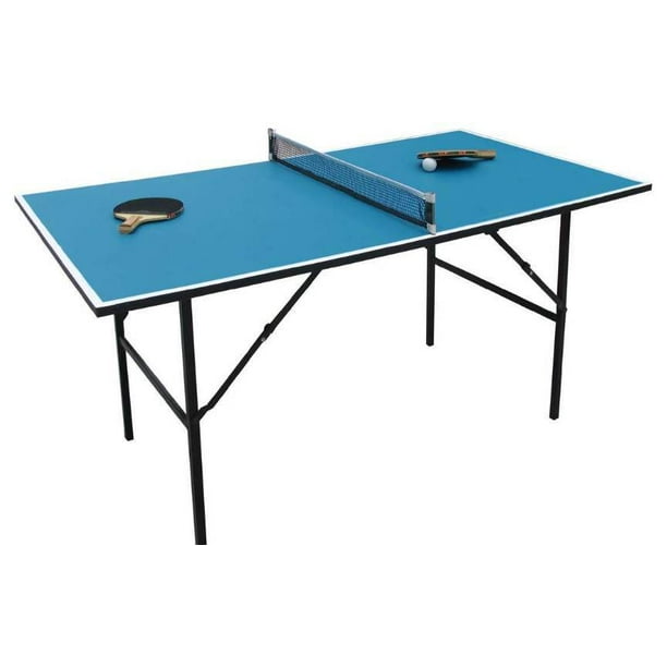 Ensemble de tennis de table portable tout-en-un Chainplus avec filet  rétractable, 2 pagaies de ping-pong, 4 balles, à fixer à n'importe quelle  surface de table, pour tous les âges. 