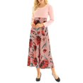 thumbnail image 3 of CHOK Women Boho Polka Dot Floral Printed Long Dress, 3 of 5