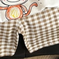 thumbnail image 4 of CAICJ98 Toddler Girls Dresses Outfits 1T 2T 3T 4T 5T 6T Toddler Girls Summer Clothes 5T Girls Sunflower Short Sleeve T-shirt Shorts 2Pcs Set Dailywear (Brown,4-5 Years), 4 of 6
