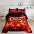 thumbnail image 2 of Manfei Cartoon Console Full Size Comforter Sets,Modern Video Game Bedding Comforter Set,Red Black Bedding Sets For Boys Teens,Super Cozy Room Decor Reversible,3 Pieces, 2 of 8