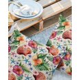 thumbnail image 3 of Outdoor Waterproof Pillow Covers Pack of 2, Summer Tropical Flowers Shells Starfish Linen Background Decorative Throw Pillowcases Cushion Covers for Garden Patio Tent Sofa Couch, 26x26 inch, 3 of 8