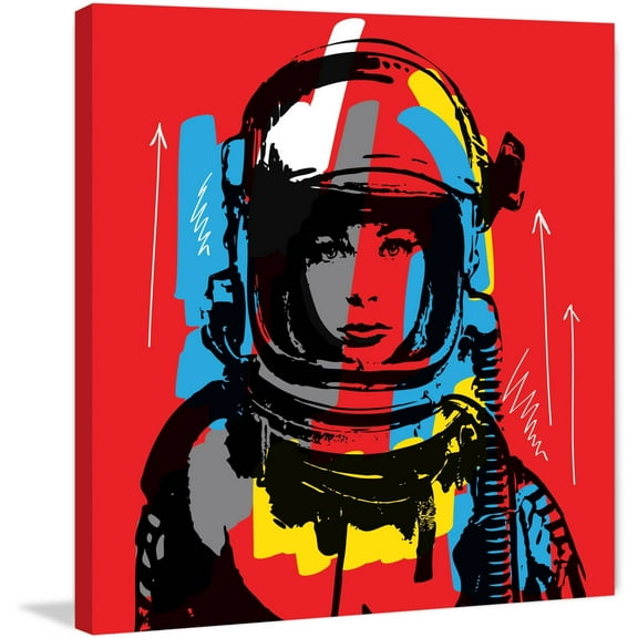 Marmont Hill "Astro II" by Josh Ruggs Painting Print on Wrapped Canvas