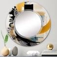 thumbnail image 2 of DESIGN ART Designart 'Modern Green Art Deco V' Printed Modern Transitional Wall Mirror 24in.x36in., 2 of 5