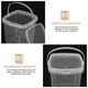 thumbnail image 4 of 10pcs Thickened Clear Square Ice Cream Tub Ice Cube Buckets Ice Cube Storage Container with Lid, 4 of 4