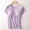 Purple, variant on Dihao Maternity Tops for Women Plus Size Women's Solid Maternity Nursing Tops Short Sleeve Crew Neck Loose Casual Tee Shirts Front Pleat Tunic Pregnancy Tops Laye Breastfeeding Pregnancy Shirts