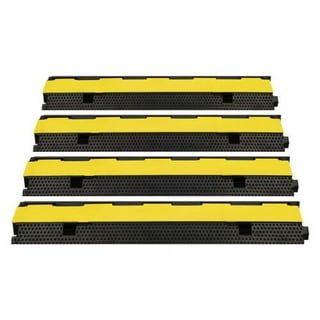 Yescom 2 Channel Rubber Electrical Wire Cable Cover Ramp Guard Warehouse  Cord Protector Station Speed Bump 22000 Lbs