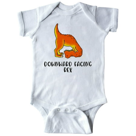 

Inktastic Downward Facing Rex Yoga Master Downward Facing Dog Pose Gift Baby Boy or Baby Girl Bodysuit