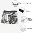 thumbnail image 3 of Susaid Skeleton Book Lover Print Men's Mesh Boxer Briefs Cooling Breathable Sports Underwear Wide Waistband Boxer Briefs W/Fly-Small, 3 of 5