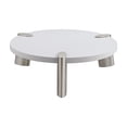 thumbnail image 2 of Whiteline Modern Living Mimeo round Coffee Table, Matt White top., 2 of 7
