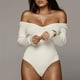 thumbnail image 2 of Body Sexy de manga larga con cuello en V para mujer, blusa, mono, peleles, trajes de Club Fridja  alkflakhf35867, 2 of 5
