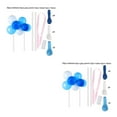thumbnail image 3 of pitrice Balloon Cake Topper Home Wedding Birthday Party Cake Balloon 7# 2Set, 3 of 6