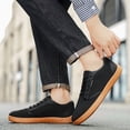thumbnail image 6 of CORASUN Men's Casual Flyknit Sneakers - Ultra-Lightweight, Breathable & Non-Slip Walking Shoes for Men, Office Workers & Students on Daily Commute & Outdoor Walking (Classic Black), 6 of 9
