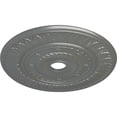 thumbnail image 3 of Ekena Millwork 26 3/4"OD x 3 5/8"ID x 1 1/8"P Leaf Ceiling Medallion (Fits Canopies up to 3 5/8"), Hand-Painted Silver, 3 of 5