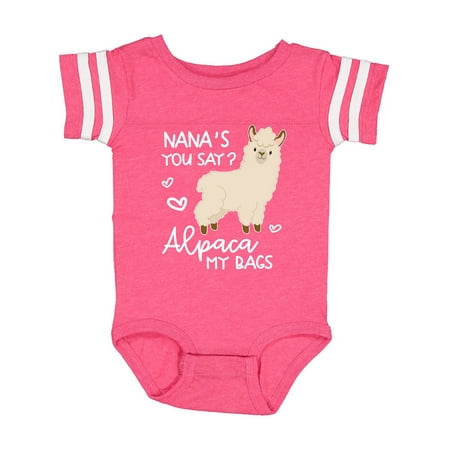 

Inktastic Nana s You Say Alpaca My Bags Gift Baby Boy or Baby Girl Bodysuit