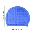 thumbnail image 6 of Silicone Swim Cap for Men Women Waterproof Bathing Cap to Keep Long Hair Dry Non-Slip Adult Swimming Caps for Swim Training Racing, 6 of 8