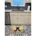 thumbnail image 3 of Carolines Treasures BB6014RUG Easter Eggs French Bulldog Black Machine Washable Memory Foam Mat 19 X 27" multicolor, 3 of 4