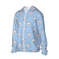 thumbnail image 2 of Balery French Bulldog Head Men's Women's UPF 50+ Sun Protection Lightweight Hoodie Performance Long Sleeve Shirt for Fishing Running-XX-Large, 2 of 9