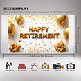 thumbnail image 6 of LUUFILx Happy Retirement Party Banner Backdrop Celebration Background Decorations Photography Props Balloons Cheers Event Supplies Retirement Party, 6 of 9