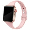 LEIXIUER Slim Silicone strap Compatible with Apple watch Bands 38mm 40mm 41mm 44mm 45mm 42mm Ultra 49mm for iWatch Series 8 7 SE 6 5 4 3 2 1 Silicone Sport wrsitband bracelet correa