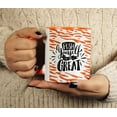 thumbnail image 4 of Inkdotpot Push Yourself To Be Great 11 Oz Ceramic Coffee Mug Positive Quotes Employee Boss Coworkers Birthday GIft-Orange, 4 of 5