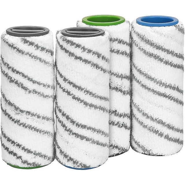 Ensemble de 4 Rouleaux de Remplacement pour Nettoyeur de Sol Sans Fil Krcher FC3 FC5 FC7