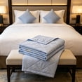 thumbnail image 6 of Bomd Cooling Blanket for Hot Sleepers Twin Size, Cooling Comfort Throw, Cold Blankets for Night Sweats Sleeping, Ultra-Cool Lightweight Breathable Summer Blanket for Bed,60" x 80"Sky Blue, 6 of 6