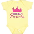 thumbnail image 3 of Inktastic Birthday Princess, Crown, Stars - Pink Purple Girls Baby Bodysuit, 3 of 5