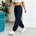 thumbnail image 2 of Teen Girls Waffle Knit Sweatpants High Waisted Lounge Pants with Pockets Drawstring Elastic Cuff Comfortable Loose Joggers for Casual Sleepwear, 2 of 8