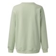 thumbnail image 5 of Oversized Sweatshirt For Women Crewneck Long Sleeve Fleece Lined Pullover Tops Fall Outfits Winter Clothes 2026 Loose Fit Pullover Tops Mint Green 2XL, 5 of 5