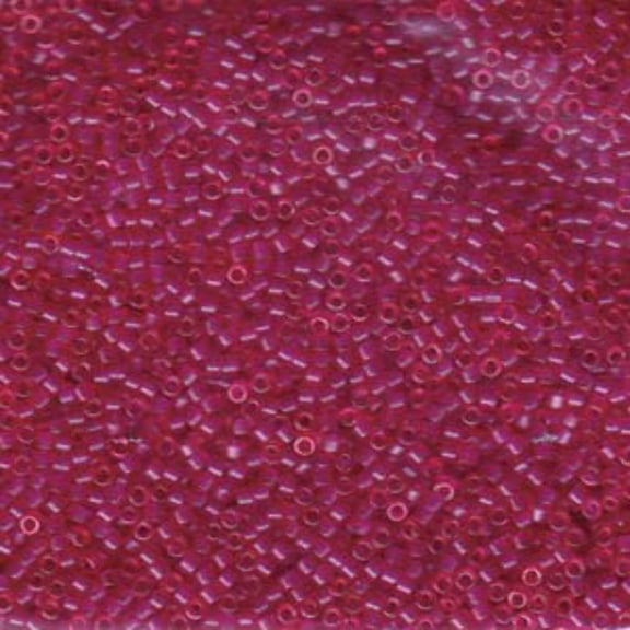 Dyed Matte Transparent Fuchsia Miyuki Delica Beads 11/0 DB775-TB