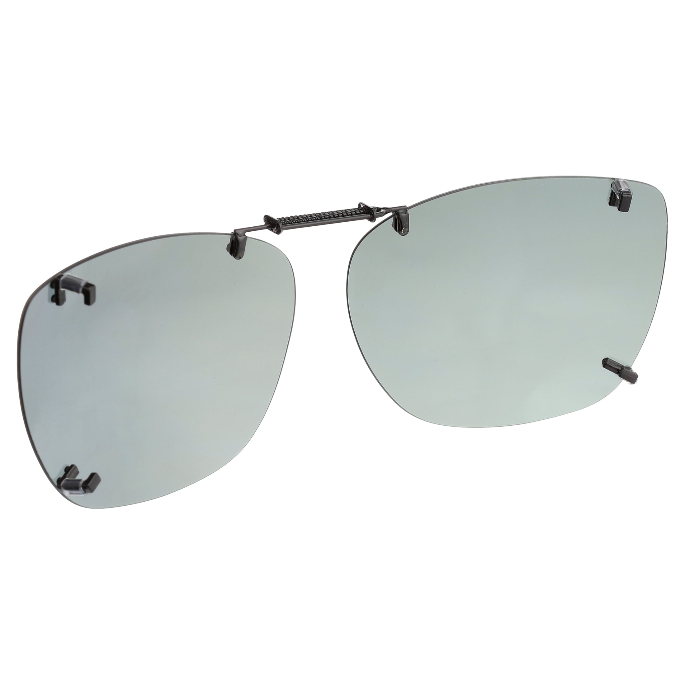 Polar Optics Unisex REC M 58 Plastic ClipOns Sunglasses Gray
