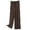 Coffee, variant on Womens Pants Elastic Waist Drawstring Flowy Wide Leg Sleeping Pants With Pockets Casual Dinner Dates Elegant Pants For Ladies