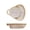 Apricot, variant on Soup and sandwich bowl, ceramic soup and sandwich set plate with bread rack, suitable for home and restaurants, non-absorbent ceramic plate