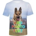 thumbnail image 1 of JOOCAR 3D Custom T Shirts for Men Design Your Own Shirt Add Text/Image/Logo Personalized Tee Printed Photo Front/Back, 1 of 4