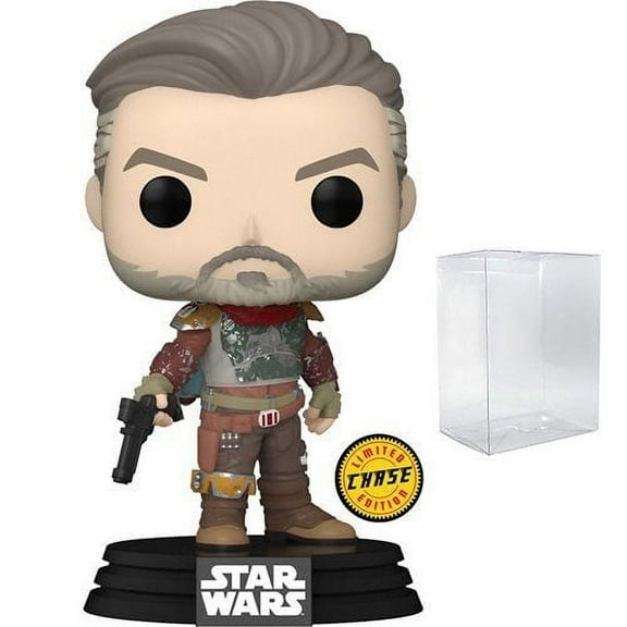 Funko Pop! The Mandalorian: Marshal Cobb Vanth CHASE Version #484  (Bundled with Pop Protector to Protect Display Box)