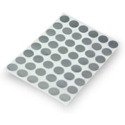 1/2" Half Inch Silver Circle Color Coded Dot Inventory Labels Stickers 288 Labels Per Sheet - 1 Sheet