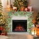 thumbnail image 4 of Decoraciones navideñas, adornos navideños, guirnalda de hiedra artificial, guirnalda de enredaderas colgantes artificiales, hojas de hiedra artificiales para decoración de mesa, enredaderas colgantes, 4 of 6