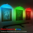 thumbnail image 4 of PUCACHI 3 Pieces Magnetic LED Art Display Lights, 13 RGB Colors, for Photo Frame Artwork, Wireless Painting with Remote Control, Party Home, Wall Decor Puck Lights, Black -RGB, 4 of 10
