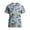 Blue, variant on Animals Printed Nursing Scrubs Shirts for Women New Fun Medical Plus Size Scrub Tops with Pockets