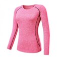 thumbnail image 1 of T-Shirt de Compression de Sport à Manches Longues pour Femmes, Séchage Rapide, Gym, Yoga, Course, Hauts Tee, 1 of 6