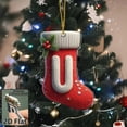 thumbnail image 4 of Hogar y jardín, Decoración navideña, Adornos navideños acrílicos de 26 letras para colgar en el árbol de Navidad, regalo festivo, Decoraciones para festivales, 4 of 4