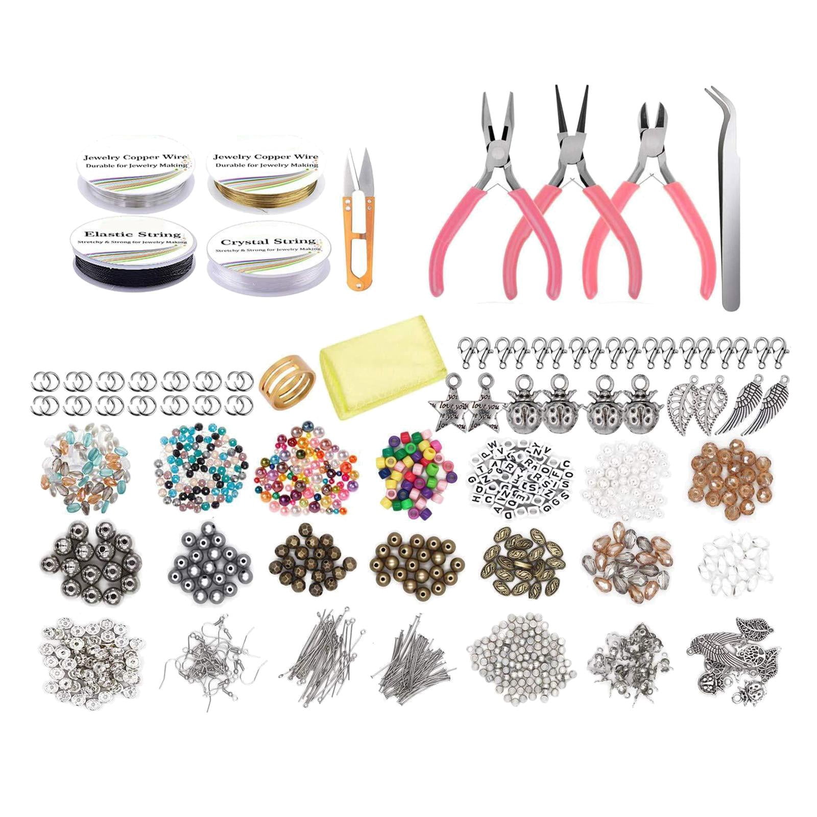FVDPWYE 1171 Pieces Jewelry Making Supplies Includes Findings of Bead DIY Jewelry Pliers