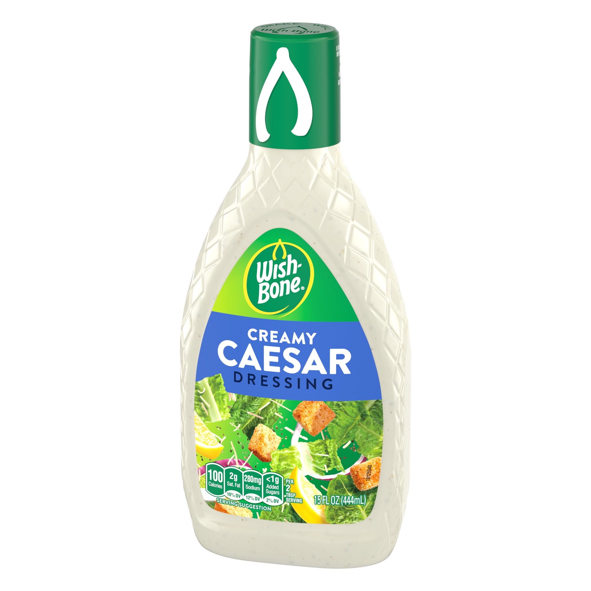 (6 pack) Wish-Bone Creamy Caesar Salad Dressing, 15 fl oz