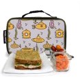 thumbnail image 2 of shiyou-Yummie Lunch Bag with Allergy Alert Cards - Submarines, Green, 2 of 4