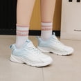 thumbnail image 5 of Stepedia Womens Running Shoes Lightweight Walking Tennis Shoes Non Slip Fashion Sneakers， White Blue 5.5, 5 of 7