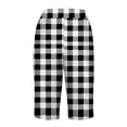 thumbnail image 5 of Puntoco Pantalones cortos de verano para mujer, moda 2024, pantalones cortos para mujer, pantalones casuales, pierna recta, cordón, cintura elástica, pantalones sueltos y cómodos con bolsillos, 5 of 5